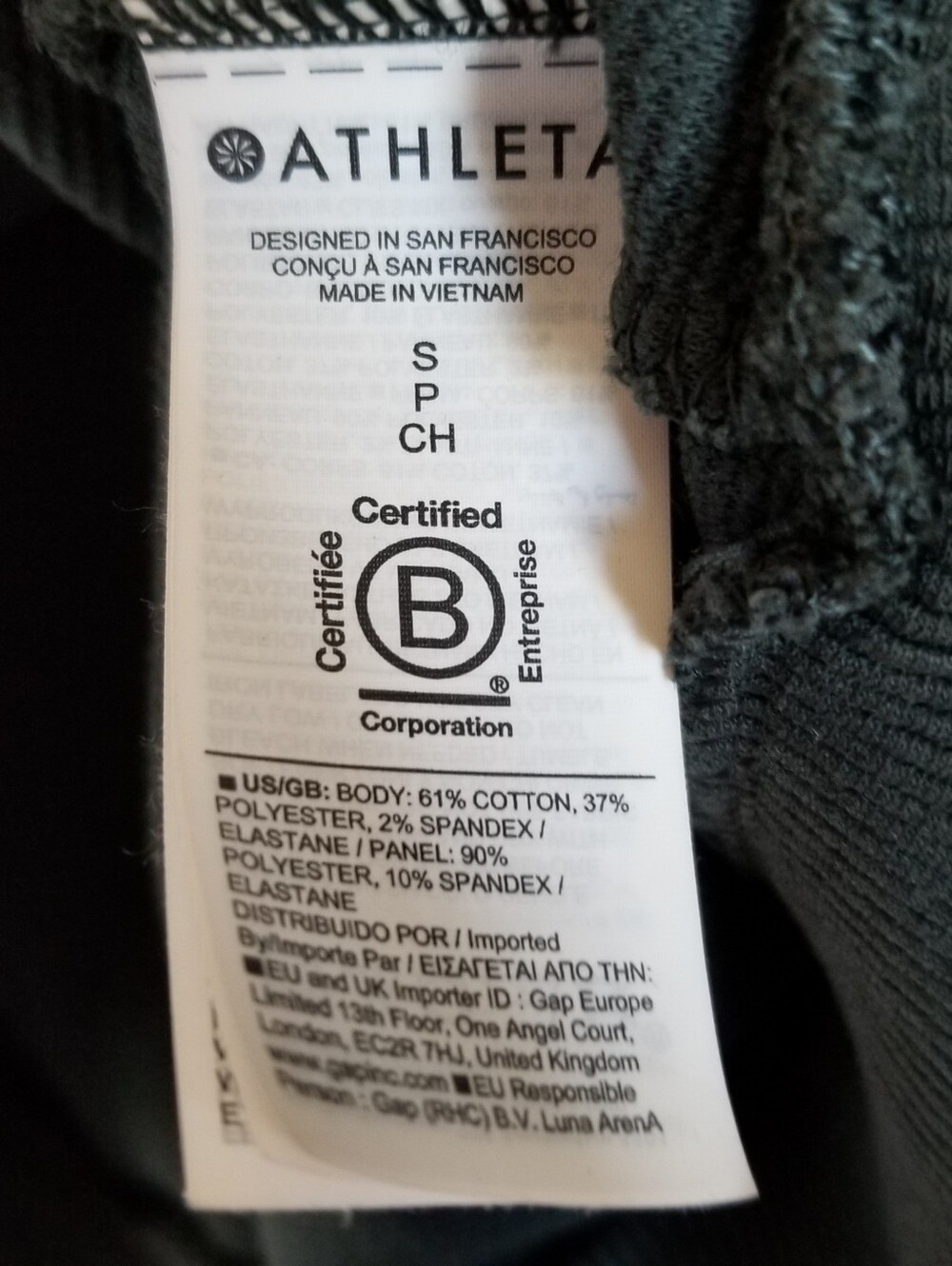 Athleta Ottoman 1/4 Zip Ribbed Knit Sweatshirt Size Small Roomy Fit - Picture 6 of 7